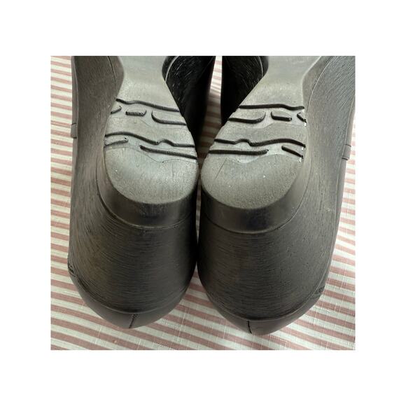 Dansko Rosaline Women's Black Wedge Clog Shoes Size 39 8.5 Casual - Picture 7 of 7